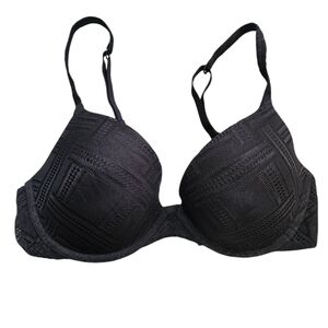 Victoria's Secret Black Demi Uplift Body By Victoria Bra Size 34C